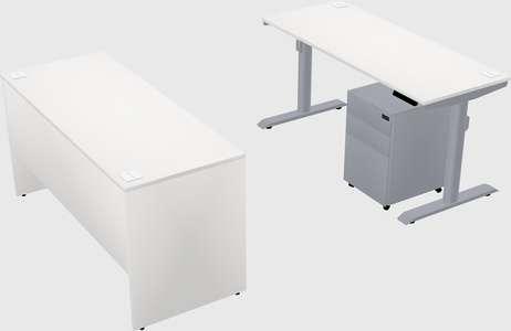 Dual motor electric desk