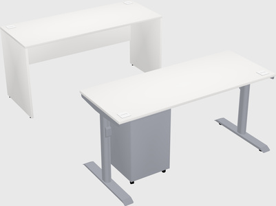 Dual motor electric desk