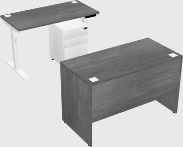 Dual motor electric desk
