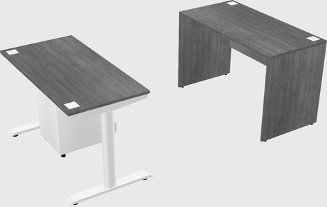 Dual motor electric desk