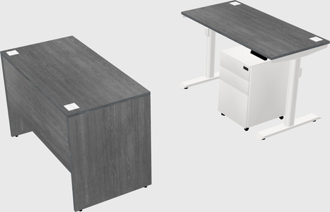 Dual motor electric desk