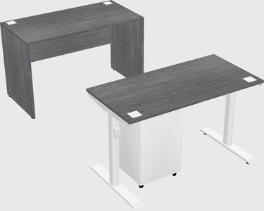 Dual motor electric desk