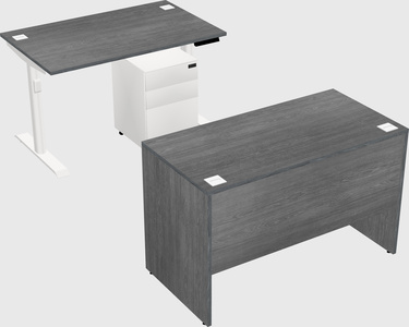 Dual motor electric desk