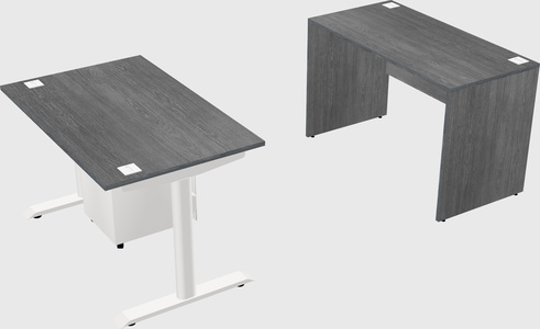 Dual motor electric desk