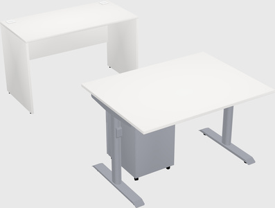 Dual motor electric desk