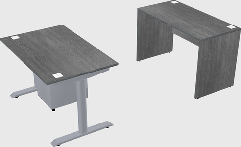 Dual motor electric desk