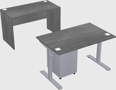 Dual motor electric desk
