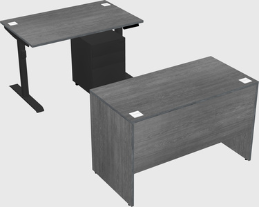 Dual motor electric desk