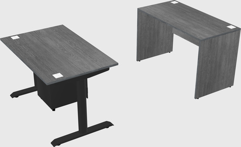 Dual motor electric desk