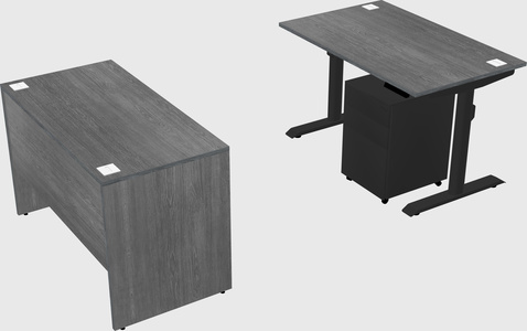 Dual motor electric desk