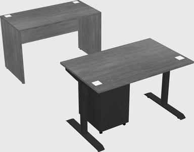 Dual motor electric desk