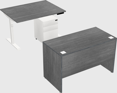 Dual motor electric desk