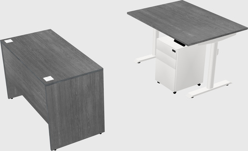 Dual motor electric desk
