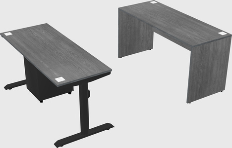Dual motor electric desk
