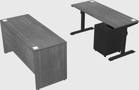 Dual motor electric desk