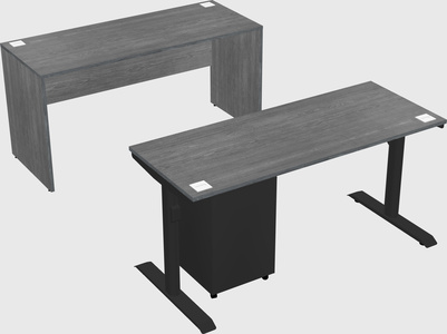 Dual motor electric desk