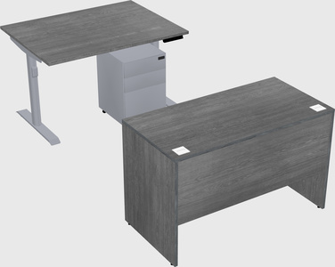 Dual motor electric desk