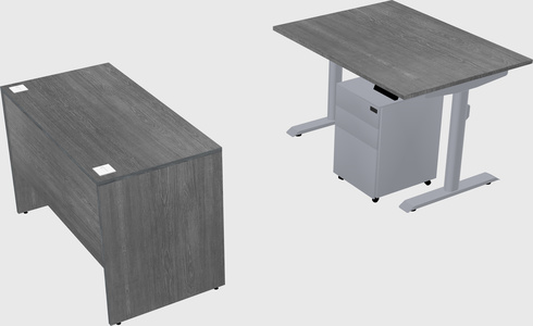 Dual motor electric desk
