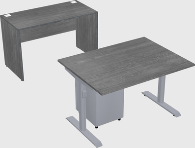 Dual motor electric desk