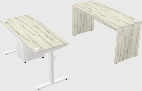 Dual motor electric desk