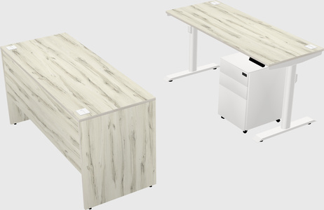 Dual motor electric desk