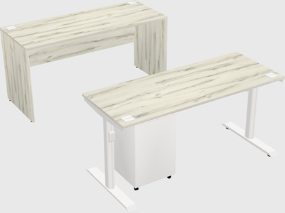 Dual motor electric desk