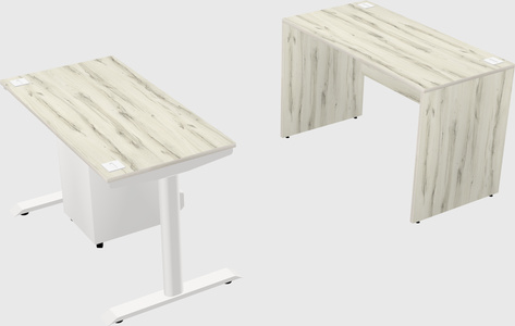 Dual motor electric desk