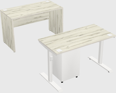 Dual motor electric desk