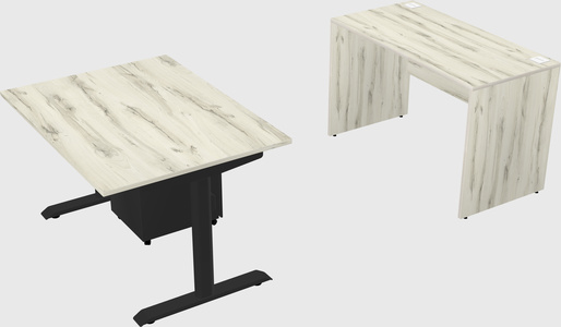 Dual motor electric desk