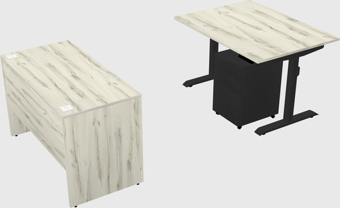 Dual motor electric desk