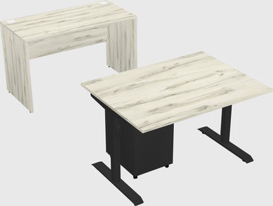 Dual motor electric desk