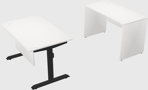 Dual motor electric desk