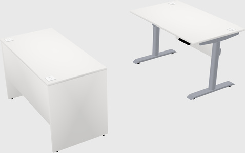 Dual motor electric desk
