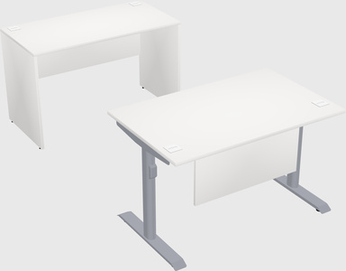 Dual motor electric desk