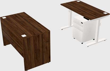 Dual motor electric desk