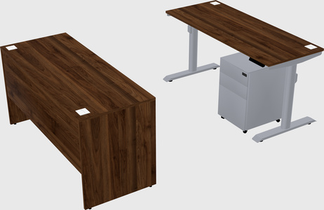 Dual motor electric desk