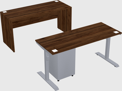 Dual motor electric desk