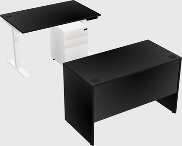 Dual motor electric desk