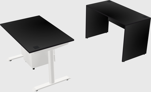 Dual motor electric desk