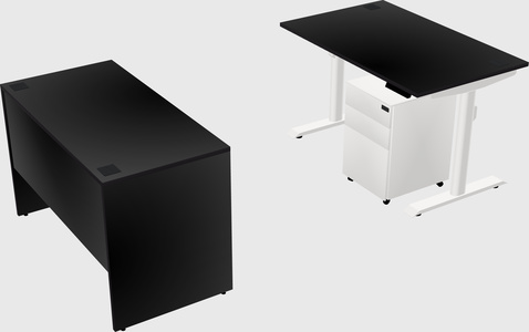 Dual motor electric desk
