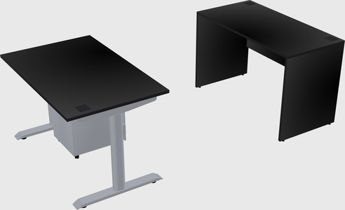 Dual motor electric desk