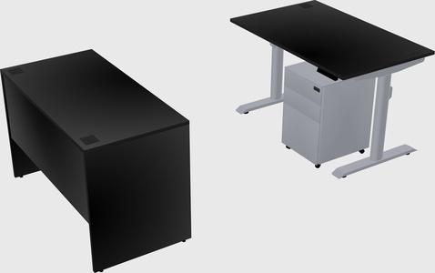 Dual motor electric desk