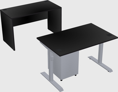 Dual motor electric desk