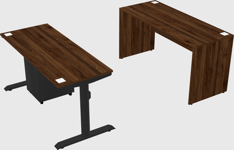 Dual motor electric desk