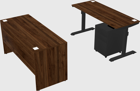 Dual motor electric desk