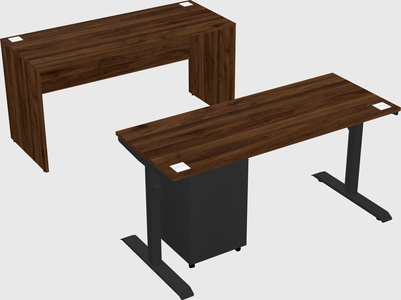 Dual motor electric desk