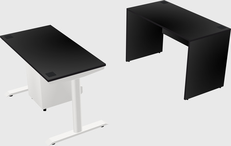 Dual motor electric desk