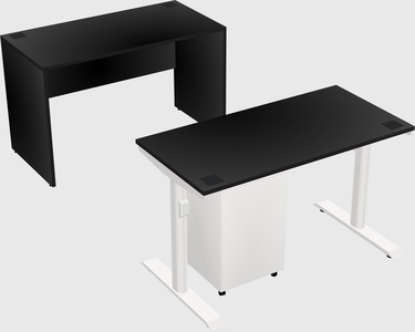Dual motor electric desk