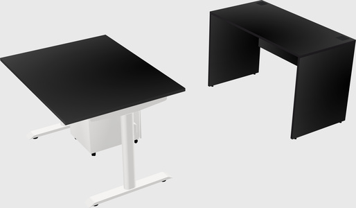 Dual motor electric desk