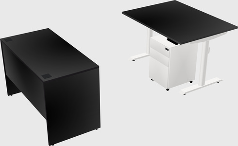 Dual motor electric desk